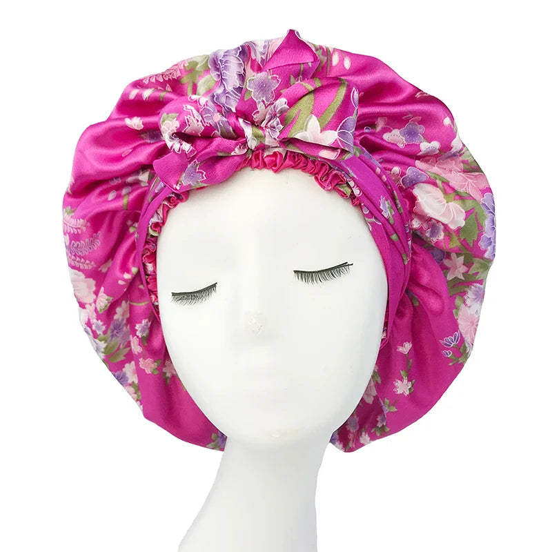 Bonnet en Satin avec Bandeau