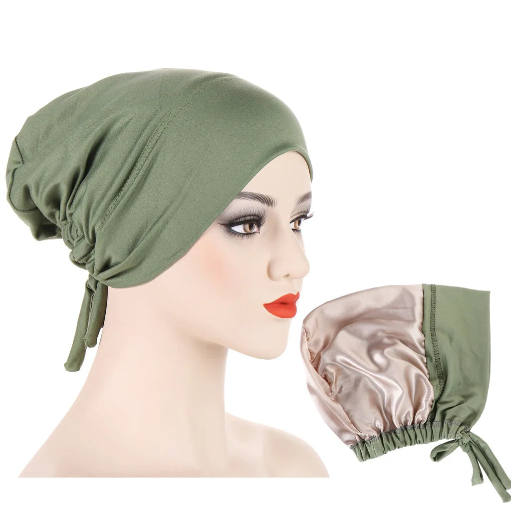 Bonnet en Satin Hijab