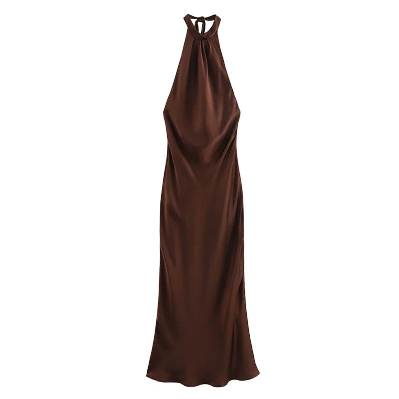 Robe Longue en Satin
