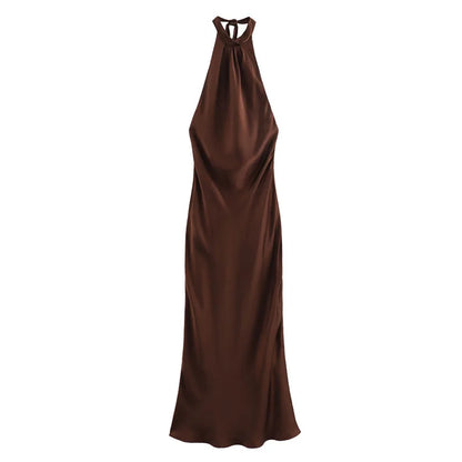Robe Longue en Satin
