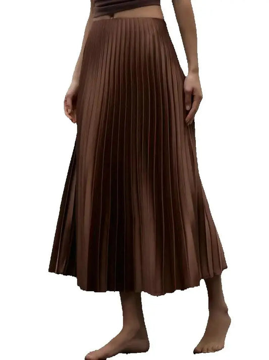 Jupe Satin Chocolat