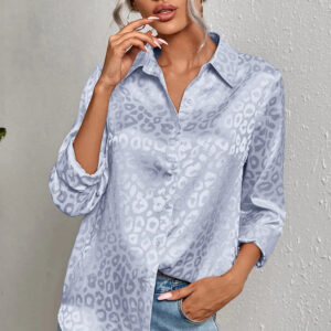 Léopard Satin Blouse