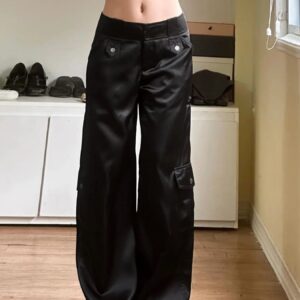 Pantalon Cargo Satin
