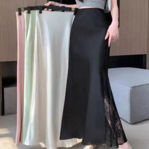 Jupe Satin et Dentelle