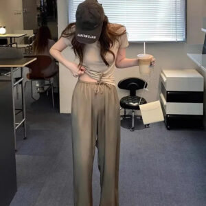 Pantalon Satin Marron