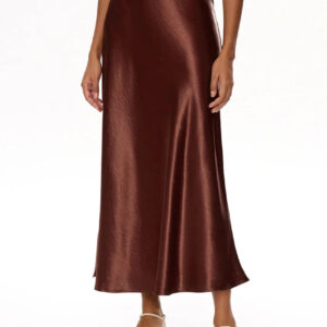 Jupe Marron Satin