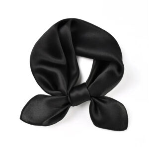 Foulard en Satin Noir