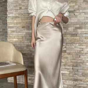 Jupe Satin Champagne