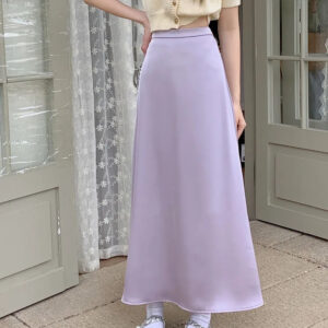 Jupe Satin Violet